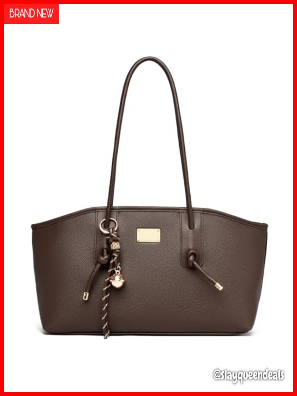 Vegan Leather Medium Hobo Shoulder Bag Purse with Zipper